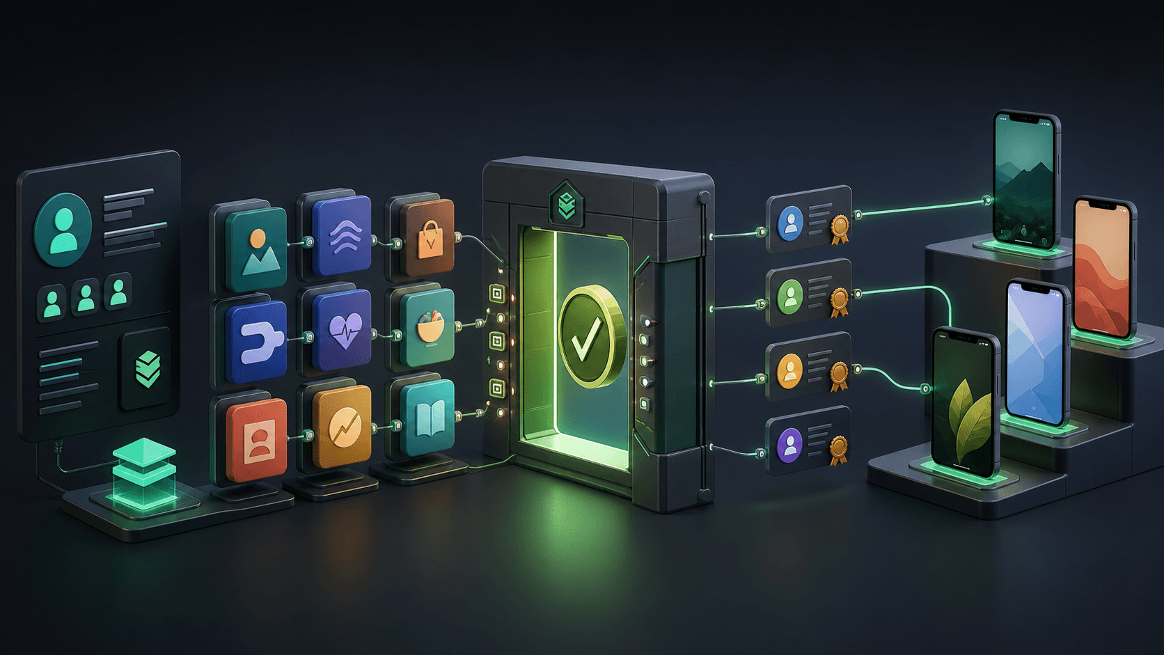 White-label Android app portfolio moving through identity, package and signing-key verification